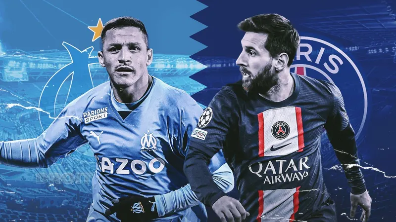 PSG đấu Marseille trên sân cỏ